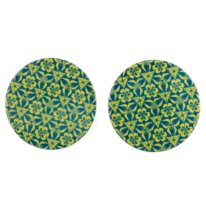 SALE : 2x Ceramic Coaster Set - Cork Backed