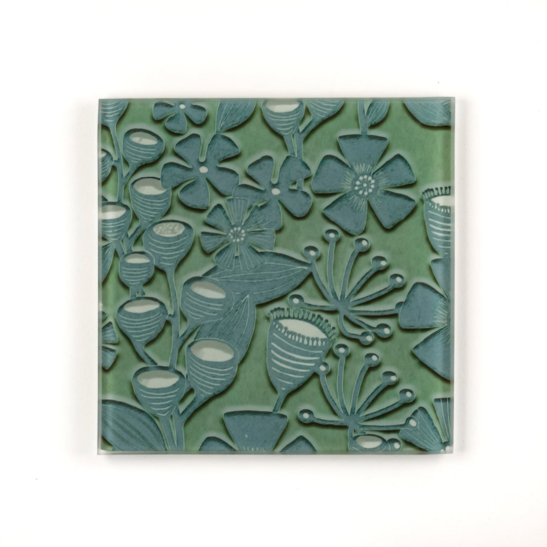 SALE Coaster Set - Seedhead design (square)