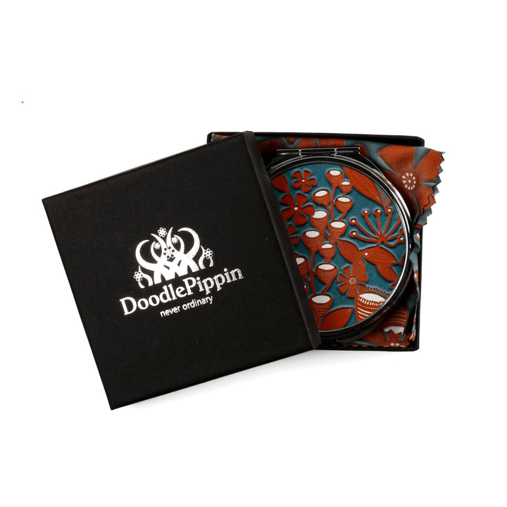 SALE Russet Seedheads Compact Folding Mirror