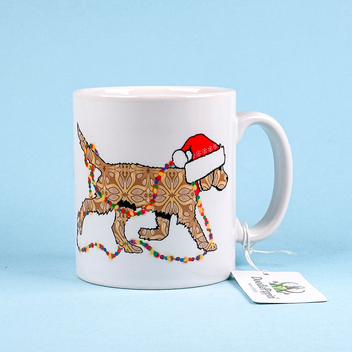SALE - Ceramic Mug - Christmas Labradoodle - Blonde