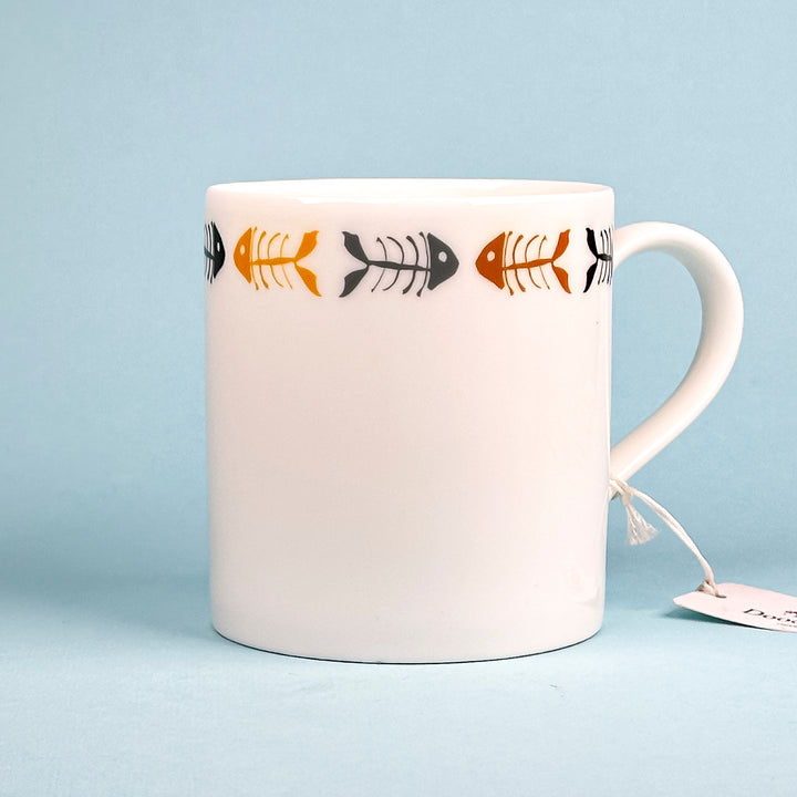 SALE Second Mug  - Scandi Bonefish - Bone China Large