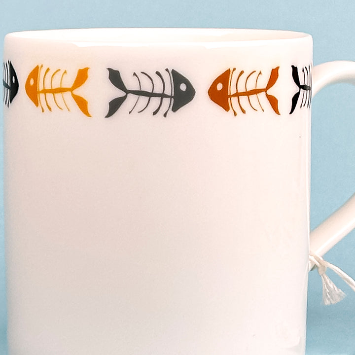 SALE Second Mug  - Scandi Bonefish - Bone China Large