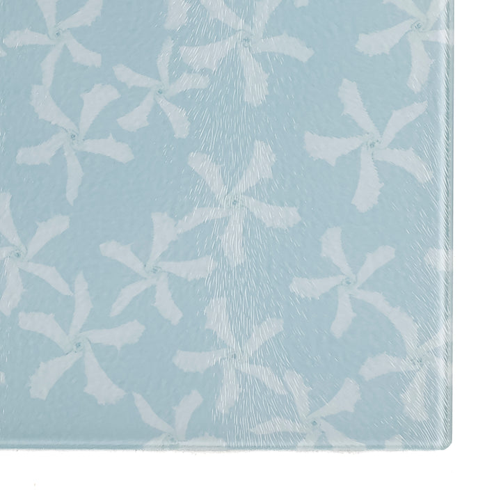 SALE - Jasmine Flower Worktop Protector - pale blue (small rectangular)