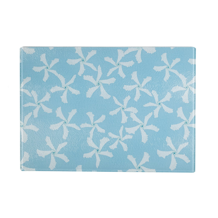 SALE - Jasmine Flower Worktop Protector - blue (small rectangular)