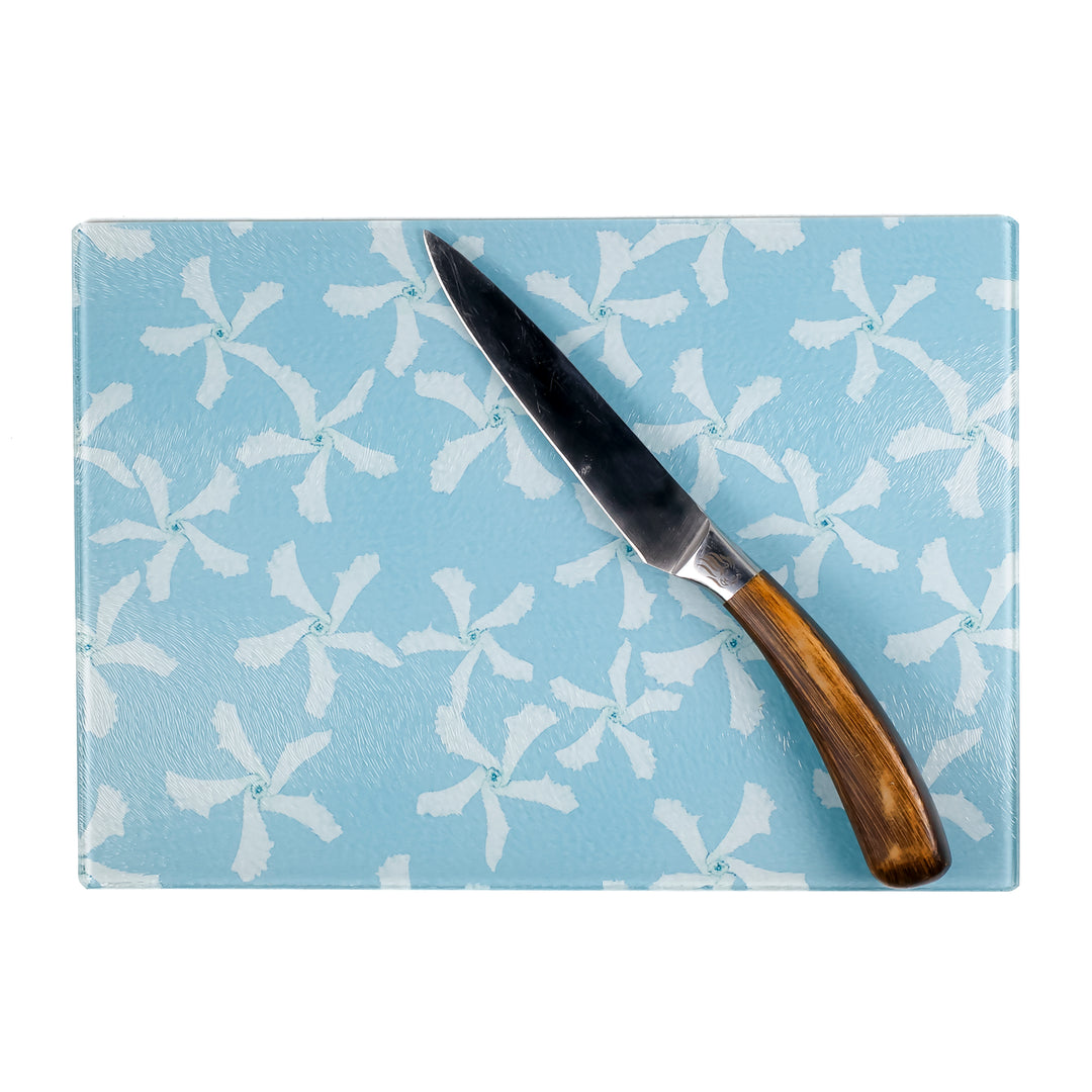 SALE - Jasmine Flower Worktop Protector - blue (small rectangular)
