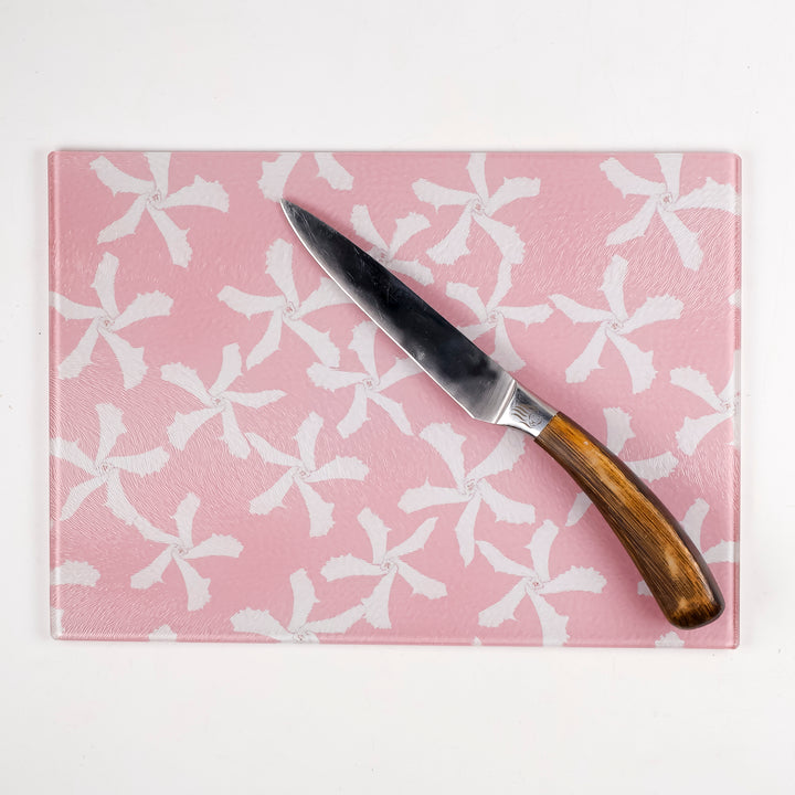 SALE - Jasmine Flower Worktop Protector - pink (small rectangular/textured)