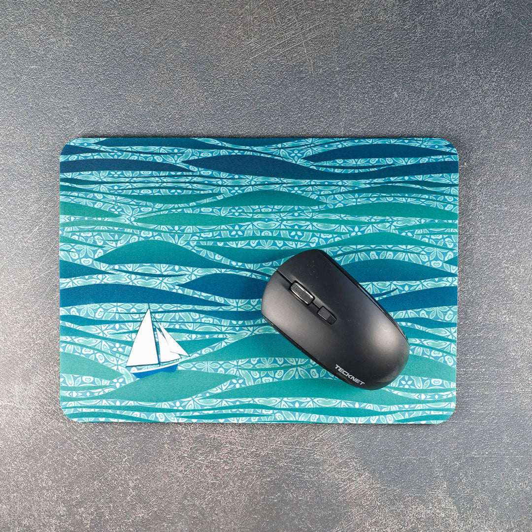 SALE - Caribbean Sailing Mouse Mat / Gaming Mat (small)