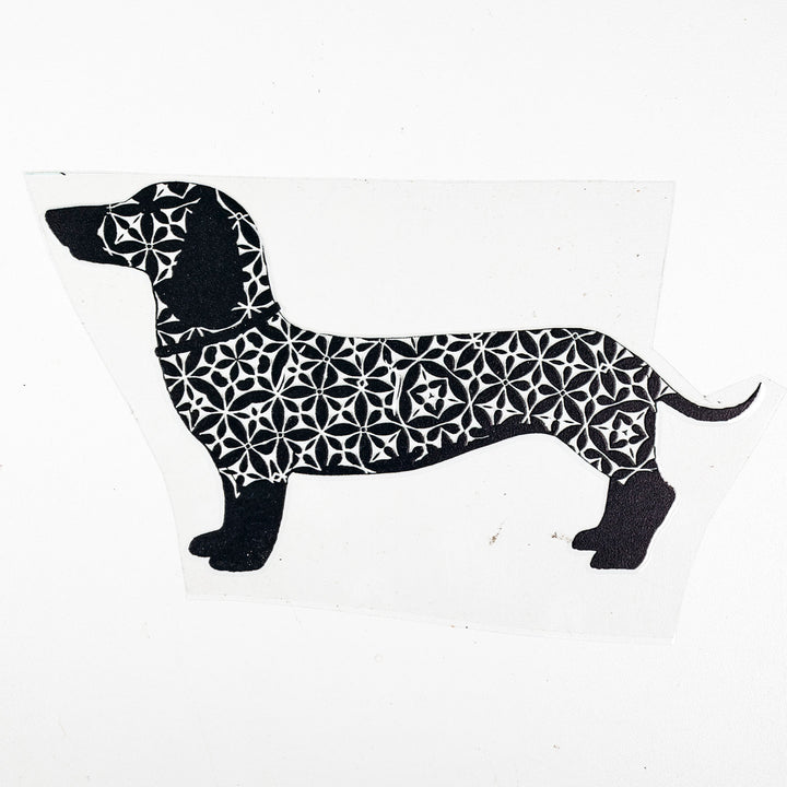 SALE Black Dachshund  Decal