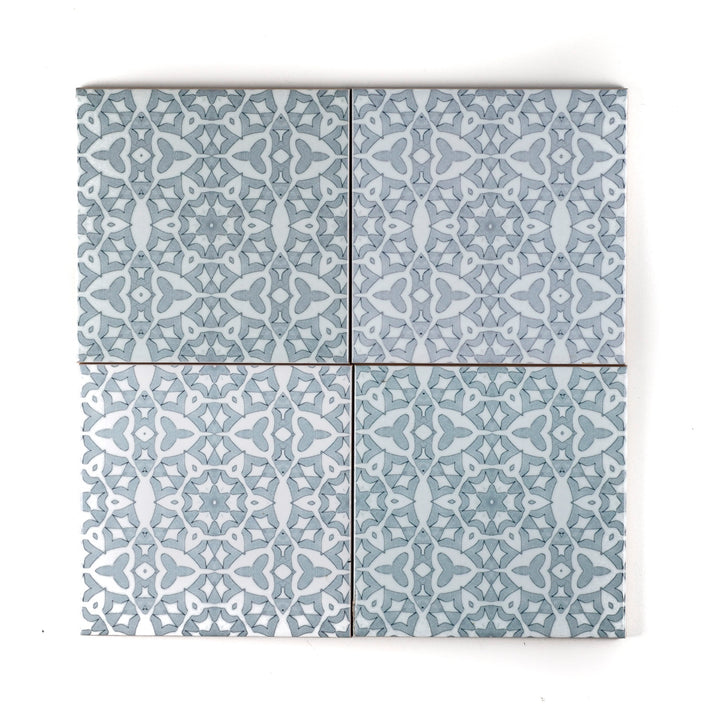 SALE SET of 4 x 10.8cm Grey Stonework (mixed designs)