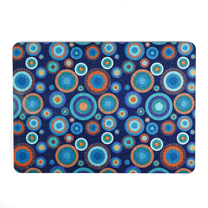 SALE SECONDS - 2x Cork Placemats - spotty starry night design