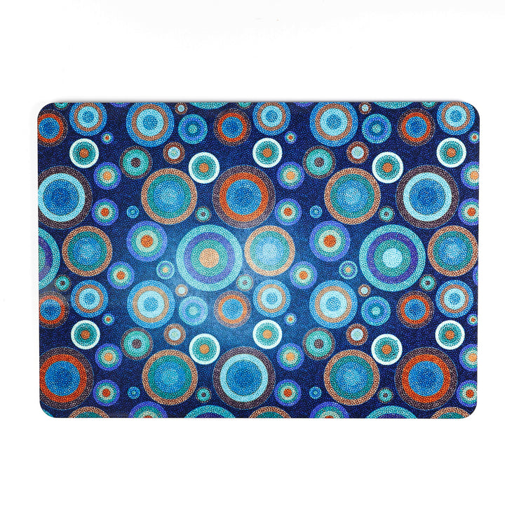 SALE SECONDS - 2x Cork Placemats - spotty starry night design