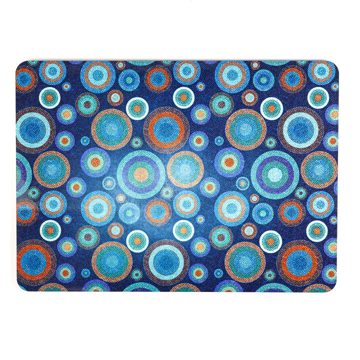 SALE SECONDS - 2x Cork Placemats - spotty starry night design