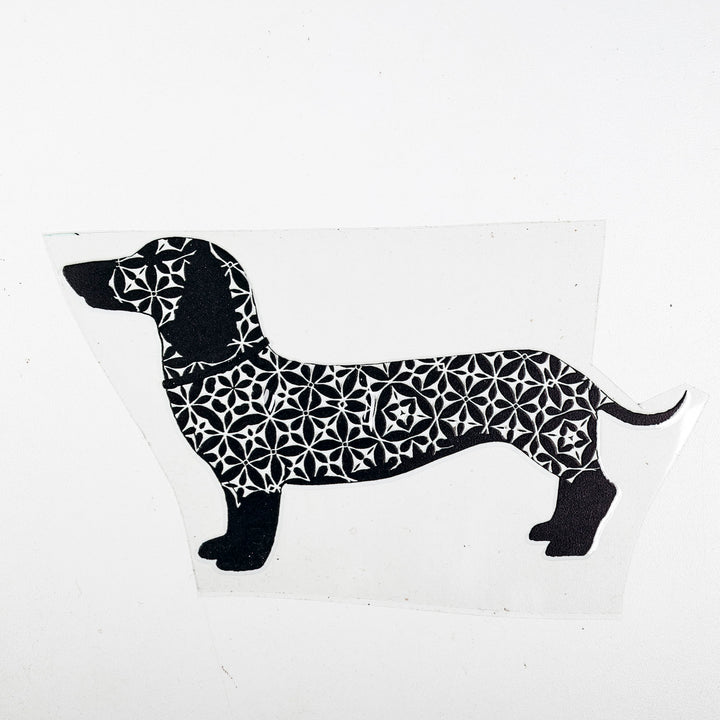 SALE Black Dachshund  Decal