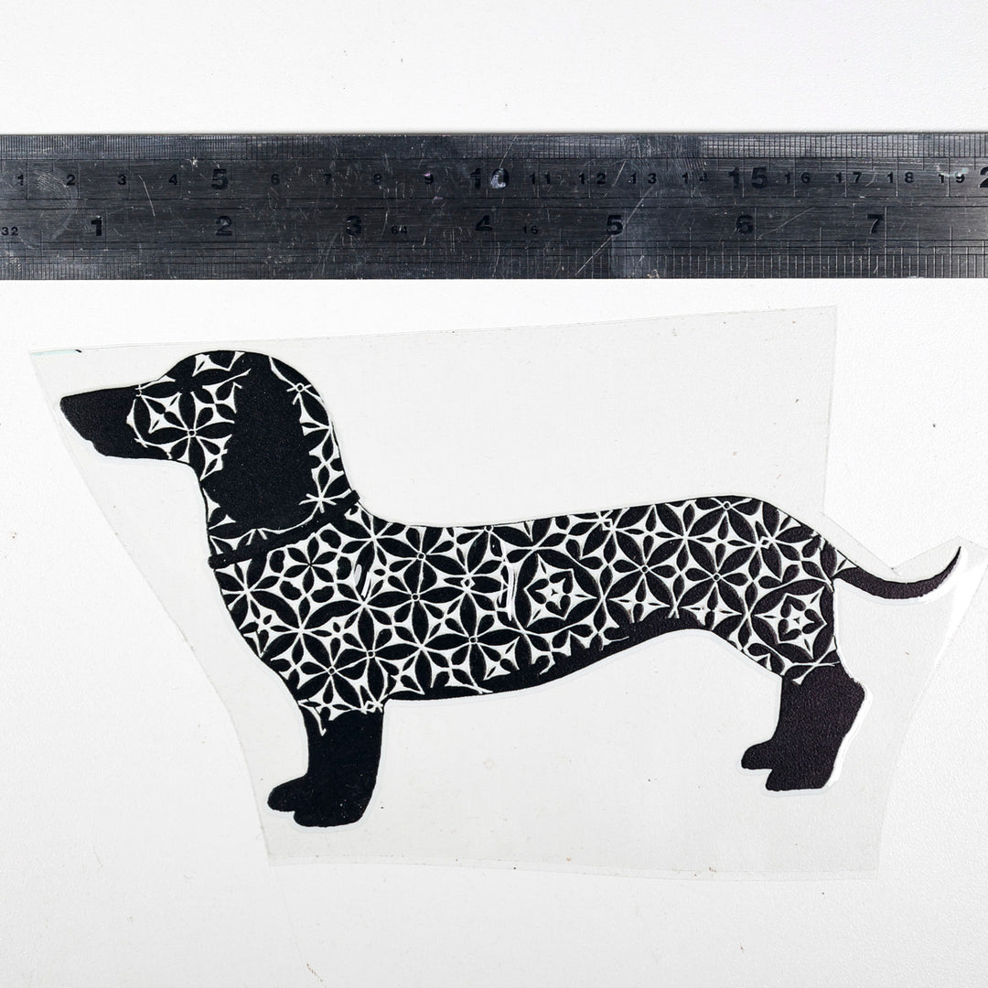 SALE Black Dachshund  Decal
