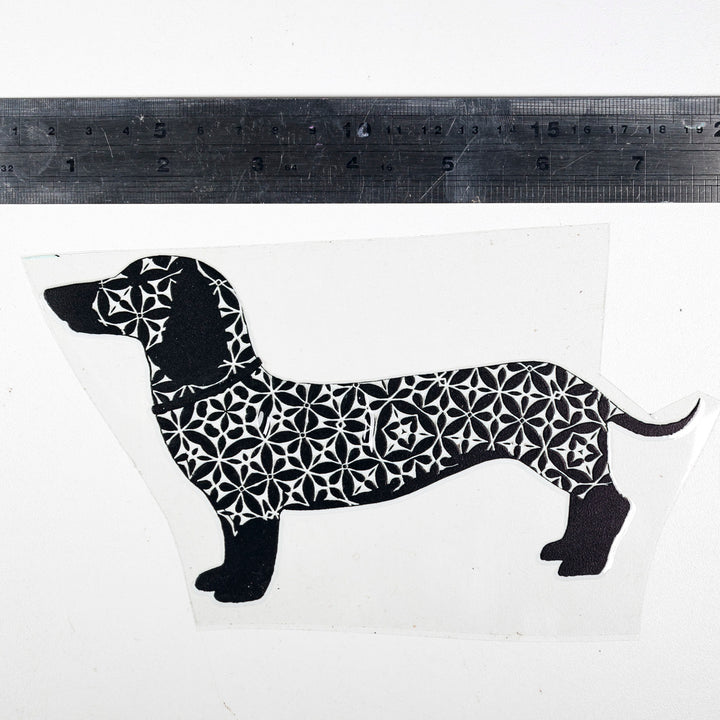 SALE Black Dachshund  Decal