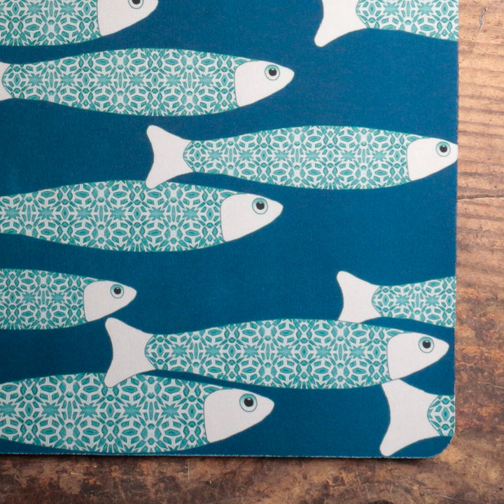 SALE | Ocean Shoal Pet Food Mat - Rich Blue