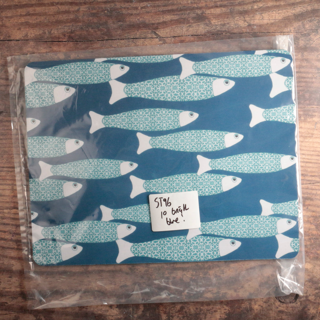 SALE | Ocean Shoal Pet Food Mat - Rich Blue