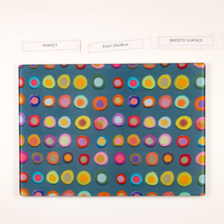 SALE - Colourful Spotty Abstract Worktop Protector (Small - 20x28cm)
