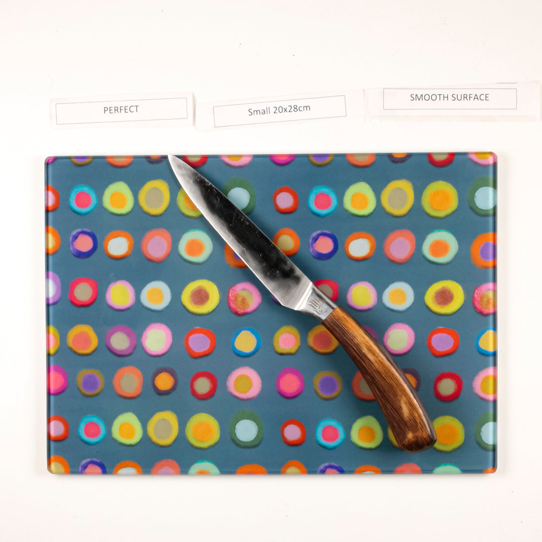 SALE - Colourful Spotty Abstract Worktop Protector (Small - 20x28cm)