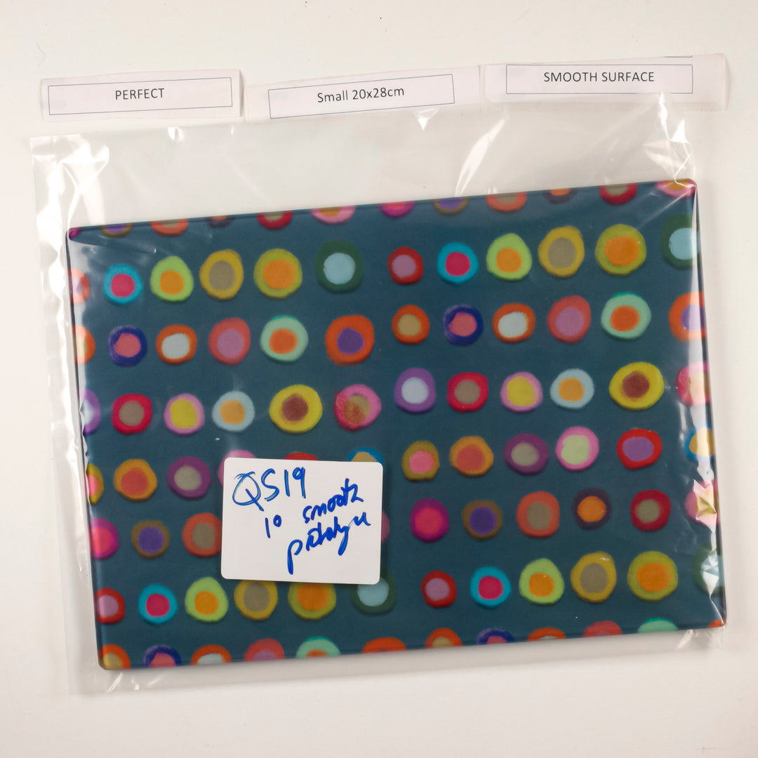 SALE - Colourful Spotty Abstract Worktop Protector (Small - 20x28cm)