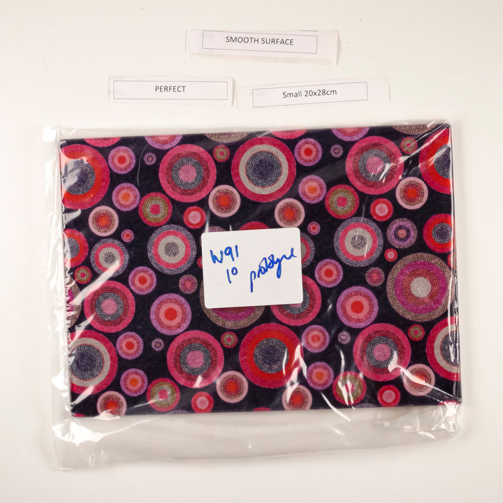 SALE - Red/Pink "Starry Night" - Small Rectangular Worktop Protector (smooth)
