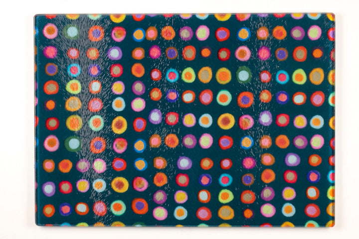 SALE - Colourful Spotty Abstract Rectangular Worktop Protector (Small/Textured)