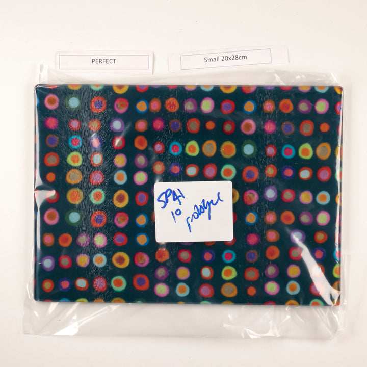 SALE - Colourful Spotty Abstract Rectangular Worktop Protector (Small/Textured)