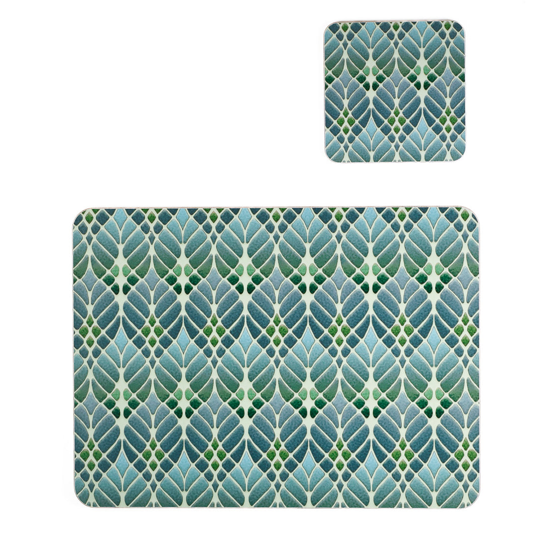 Interwoven Trees Placemat - Muted Greens