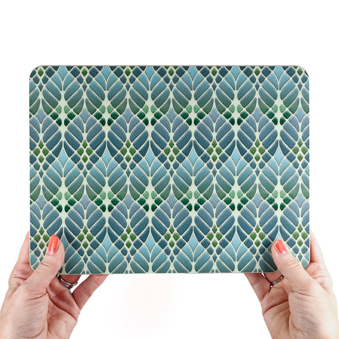 Interwoven Trees Placemat - Muted Greens