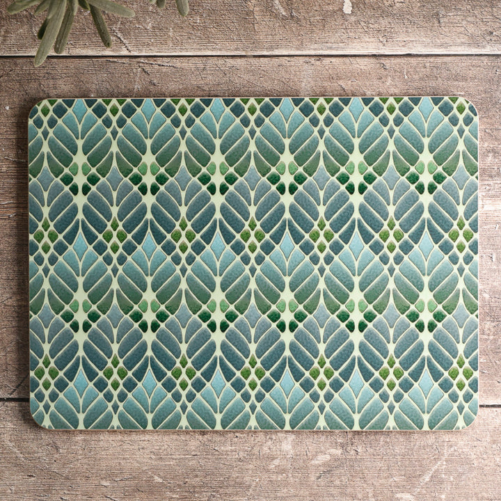 Interwoven Trees Placemat - Muted Greens