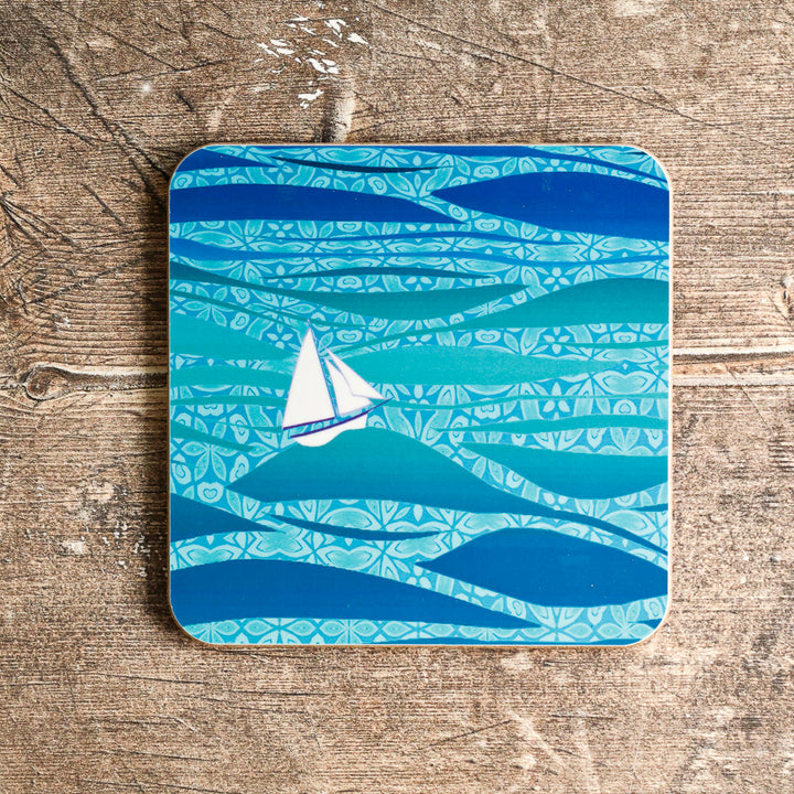 Caribbean Sailing Placemat - Blue Boats