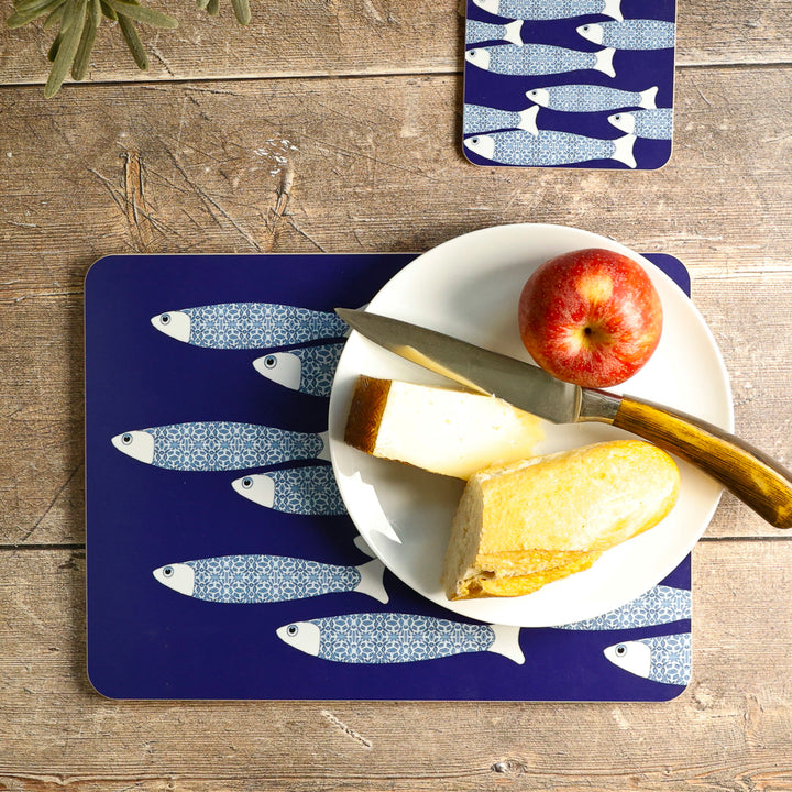 Ocean Shoal Placemat - Navy Blue