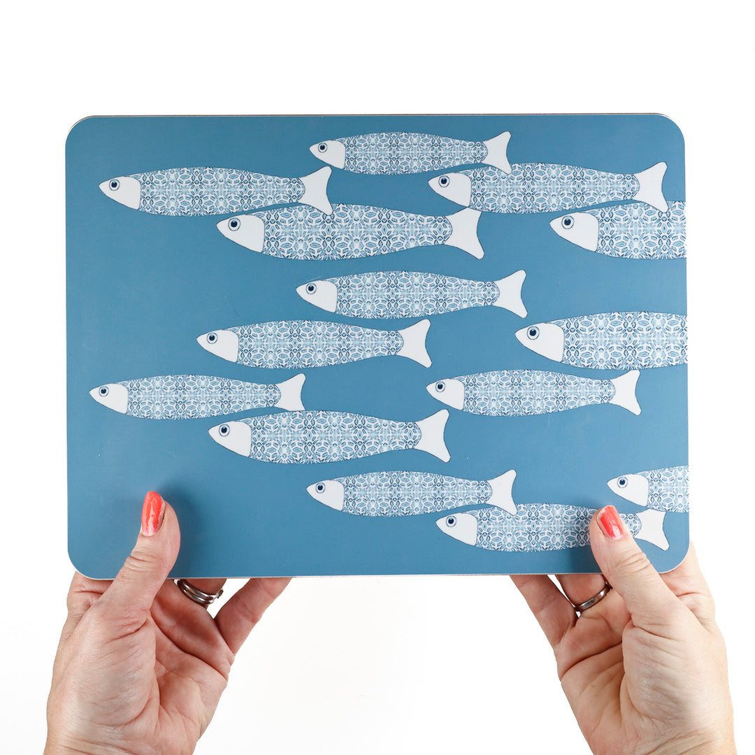 Ocean Shoal Placemat - Blue Grey
