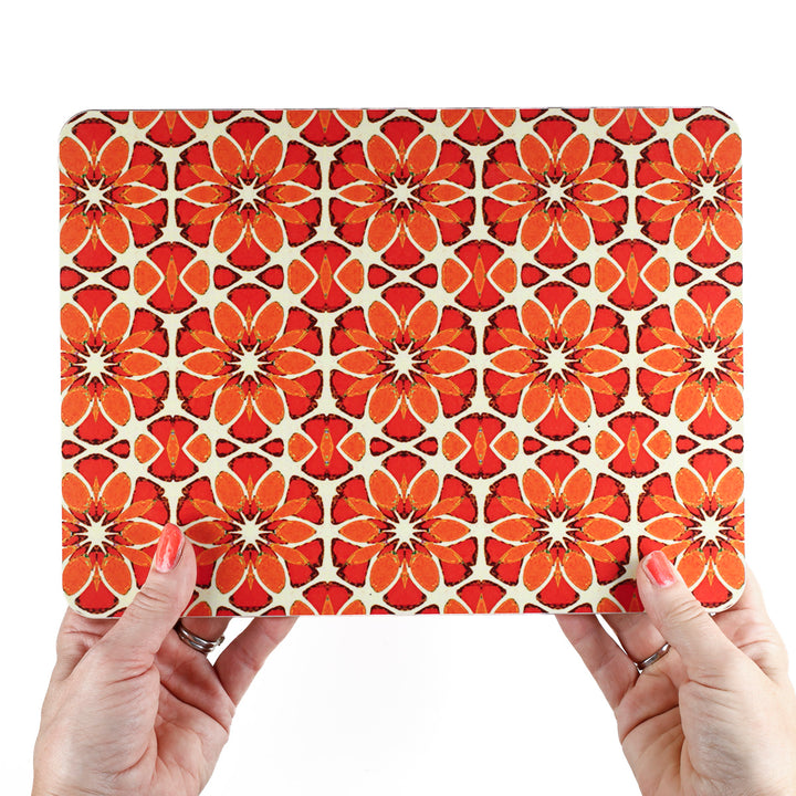 Moroccan Flower Placemat - Orange Apricot