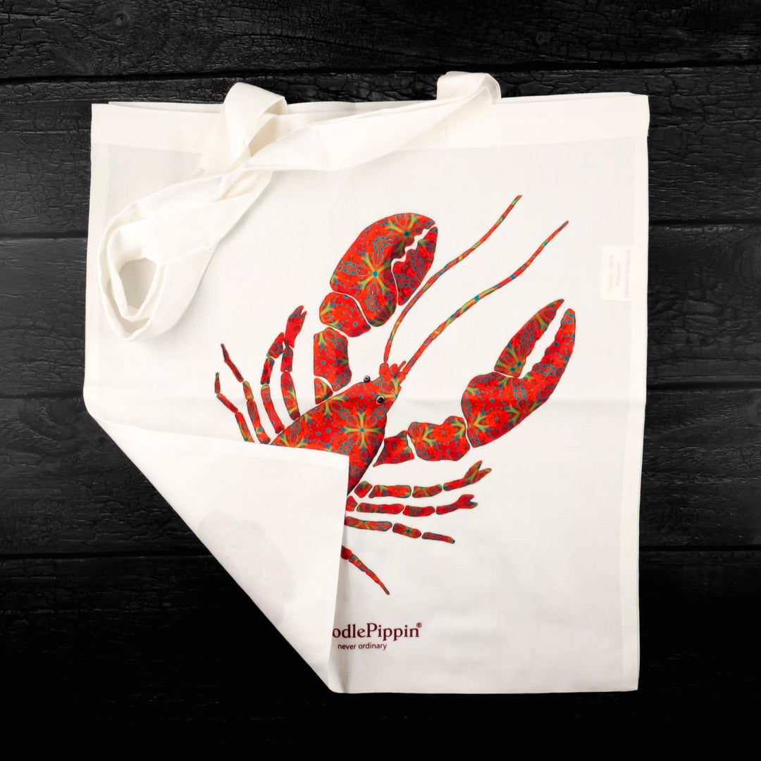 SALE Lobster Shopping Bag - Lightweight foldaway tote
