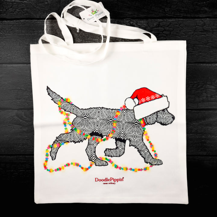 Christmas Labrador Labradoodle Bag - Black