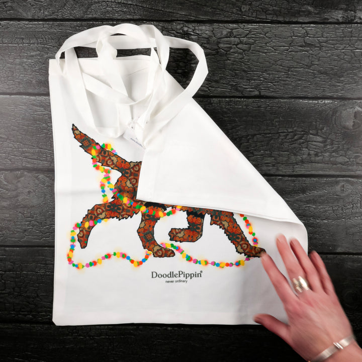 Christmas Labrador Labradoodle Bag - Chocolate