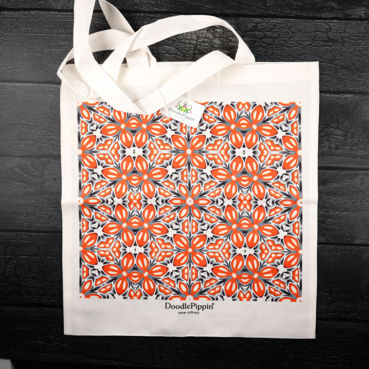 Orange Fox Flower Bag