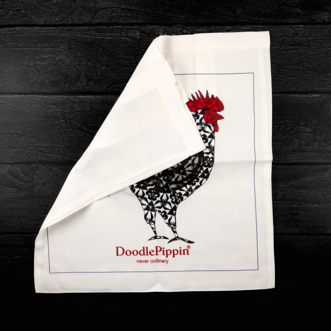 SALE Black Cockerel Shopping Bag - Lightweight foldaway tote