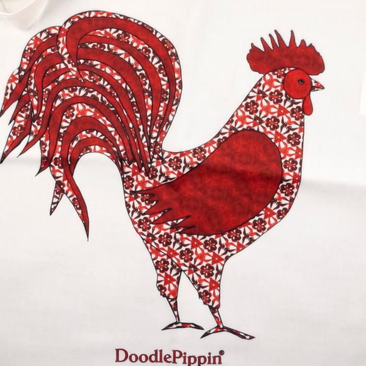 SALE Second: Red Cockerel Shopping Bag - Lightweight foldaway tote