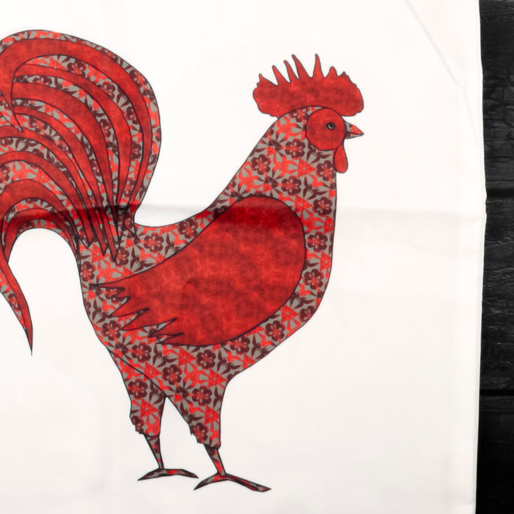Red Cockerel Tote Bag