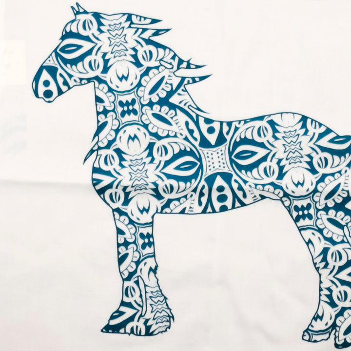 SALE Blue Pony Shopping Bag - Lightweight foldaway tote