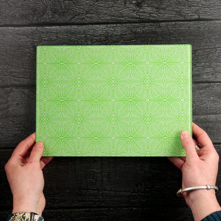 Celtic Knot chopping board - Spring Lime