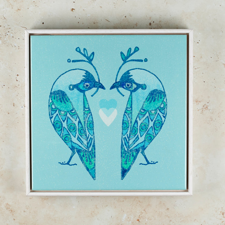 SALE - Lovebirds Tile frame picture