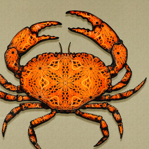 SALE - Crab Tile frame picture