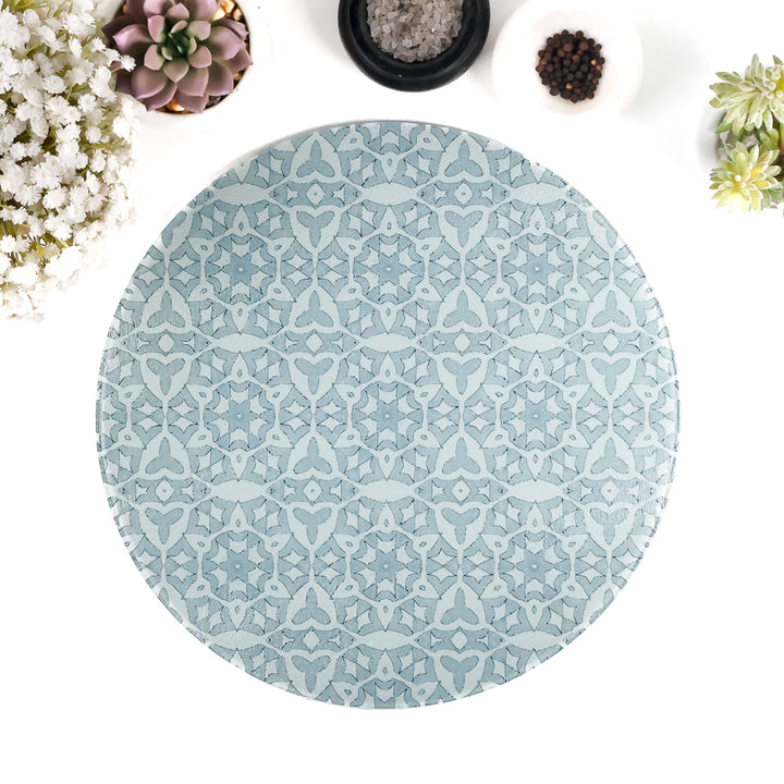 SALE - Grey Stonework - Circular Chopping Board (30cm)