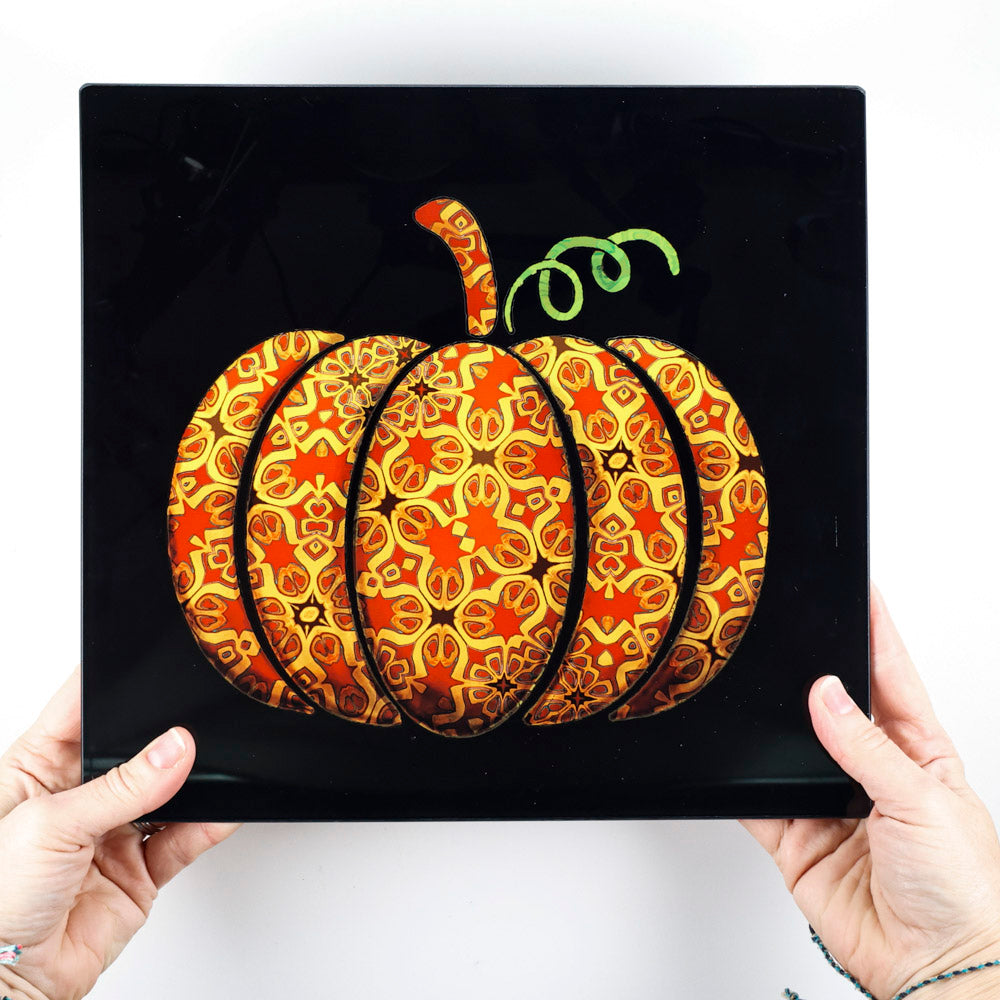 Red Gold Autumn Pumpkin Chopping Board