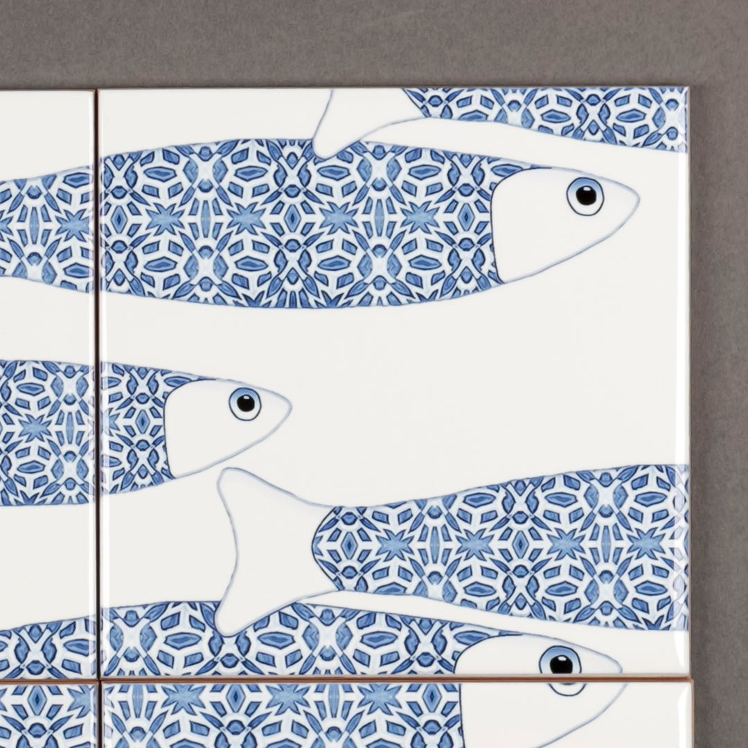 Ocean Shoal tile - Navy Blue