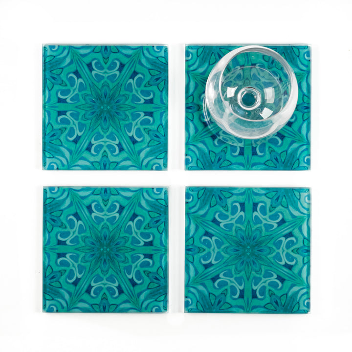 Agapanthus Coaster Set