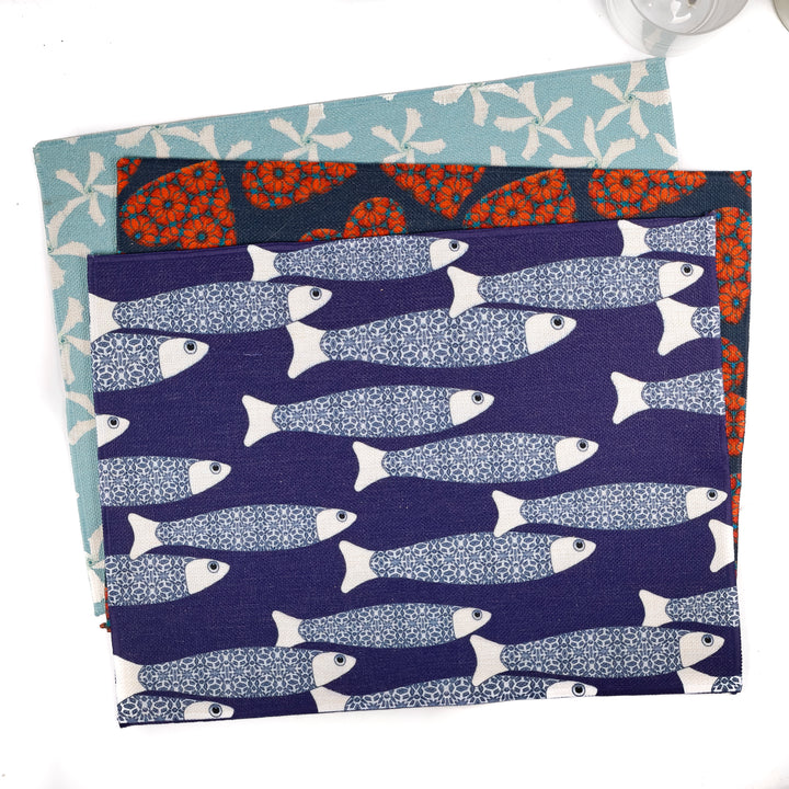 SALE - Set of 3x Fabric Placemats (Mixed Designs)